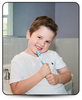 brushing and flossing